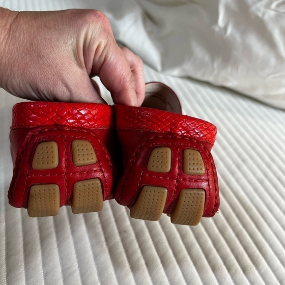 NWOT Cole Haan WMNS Shelby CH Logo II Firey Red Loafer Moccasins Shoes Sz 7.5 - Picture 10 of 11